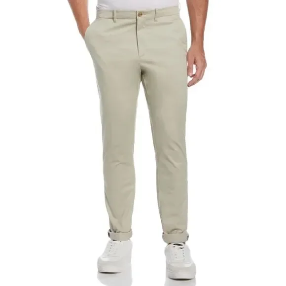 🔥Original Penguin Men's Khaki Chinos PREMIUM SLIM FIT STRETCH Sz 38 X 30 New