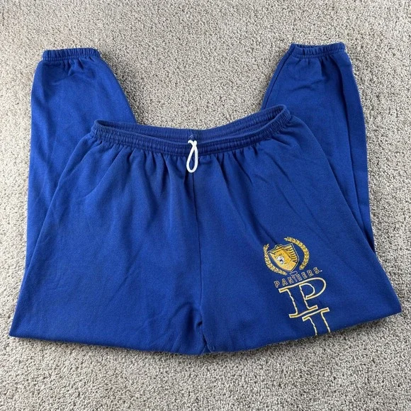 Pitt Panthers Pants Mens 3XL Blue NCAA College J.E. Morgan Fleecewear USA