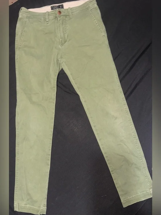Abercrombie & Fitch Light Olive Chino Pants