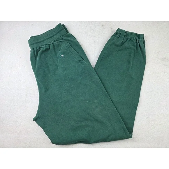 Vintage 90s Russell Athletic Pro‎ Sweatpants Mens XL Green High Cotton USA Made