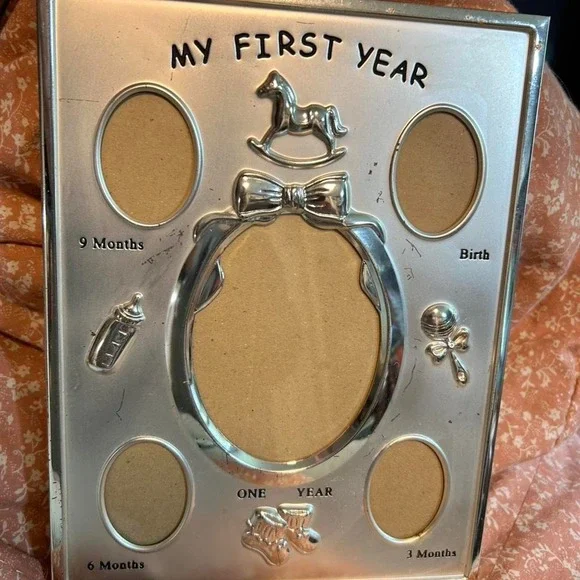 My First Year Silver Frame