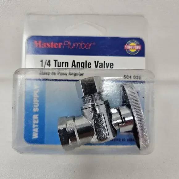 NEW Master Plumber Water Supply 1/4 Turn Angle Valve 604‎ 035 2005