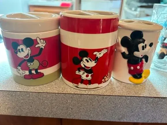 Disney Mickey Mouse Ceramic Canister Set – Set of 3
