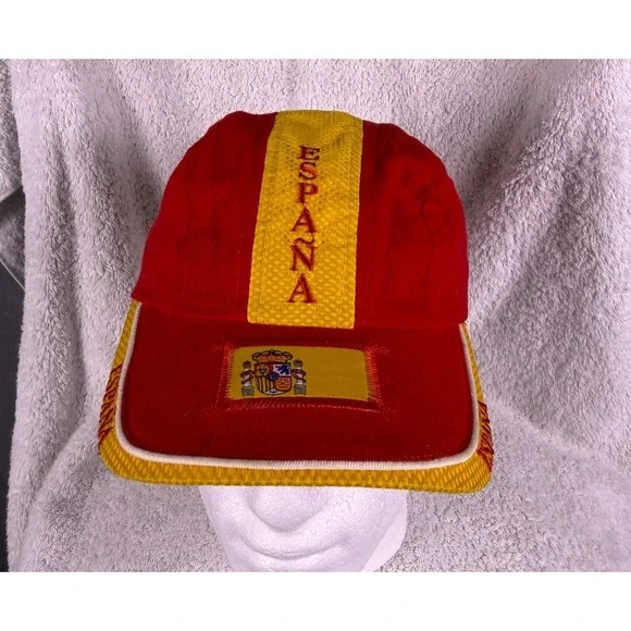 España Spain Robin Ruth Cap Hat‎ Yellow Red Adjustable Soccer/Football OSFA