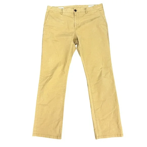 7Diamonds Mens Slim Fit Chino Pants Tan Khaki Cotton Stretch 34x32‎ CTM 3279714