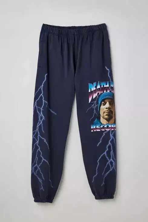 Urban Outfitters Death Row Records Snoop Dogg Lightning Print Sweatpants