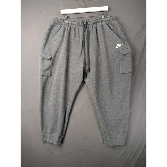 Nike Mens Sportswear Club Fleece Cargo Pants Gray 4XL Tall CD3129-071