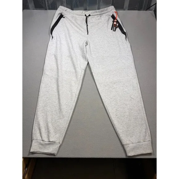 RGSTR Premium Tech Mens Joggers Light Grey Heather Size 5X NWT