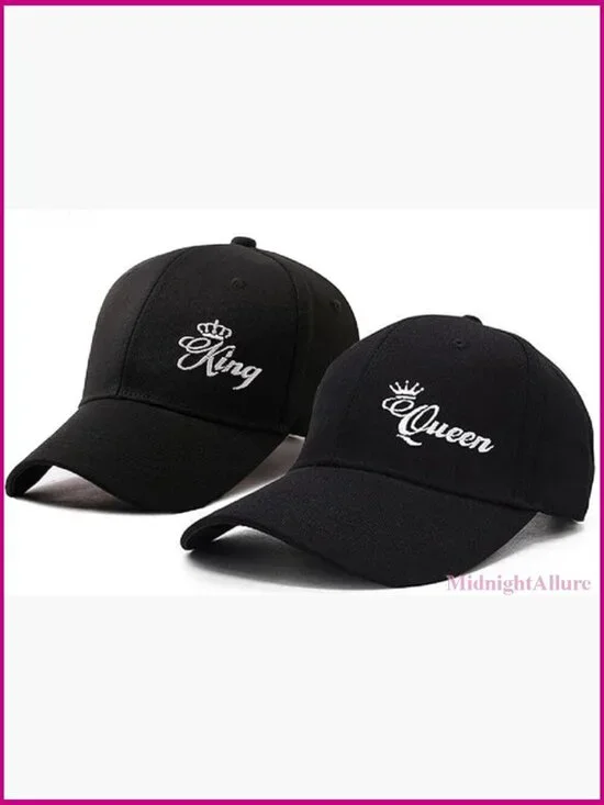 His and Hers Matching Snapback Baseball Caps Couple Hats Adjustable Unisex