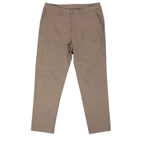 Lululemon ABC Pants Classic Fit Mens 32 Brown Warpstreme Tech Chino Trousers
