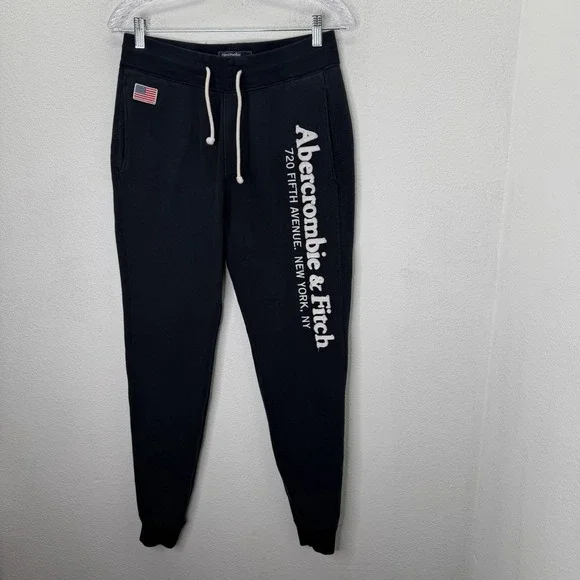 Abercrombie And Fitch Men's Sweatpants Joggers American Flag Lounge Gym Y2K SZ S