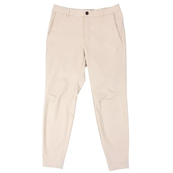 UNRL Halifax Golf Pants Mens M 31-33 Beige Polyester Spandex Tapered Athletic