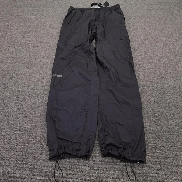 Marmot PreCip Eco Rain Pants Mens Medium 34x32 Black Waterproof Hiking L41550