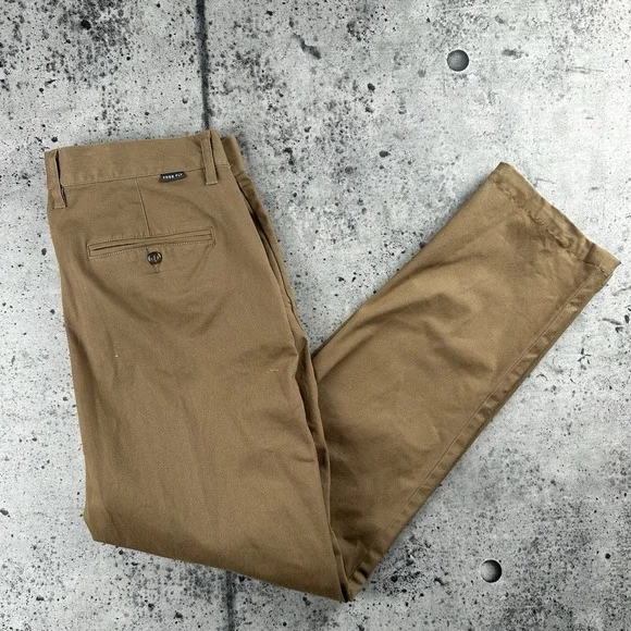 Men's Free Fly Anchor Chino Pant‎ Otter 5 Pocket Retail $98 36x32