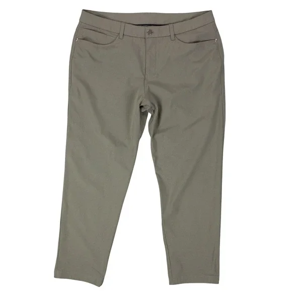 Lululemon ABC Pants Classic Fit Mens 36 Green Warpstream Tech Chino Golf