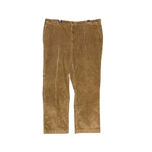 L.L. Bean Mens Classic Fit Corduroy Pants Brown‎ 40x29 Stretch 502835 Straight