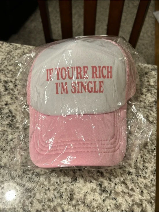 Pink & White Trucker Hat - 