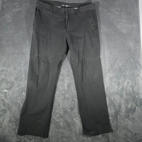 Old‎ Navy Ultimate Loose Built-In Flex Black Chino Pants Mens 38x34