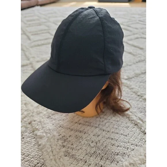 Womens Lululemon Black Nylon Hat One Size