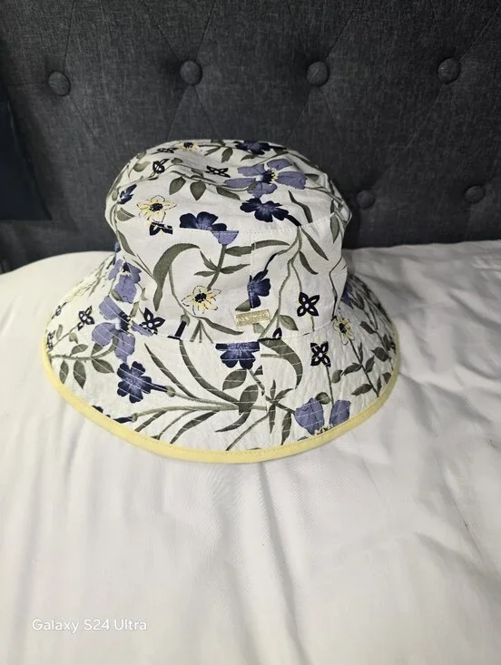 Betmar * Womens Floral Bucket Sun Hat * Navy Floral *  Summer Packable Travel