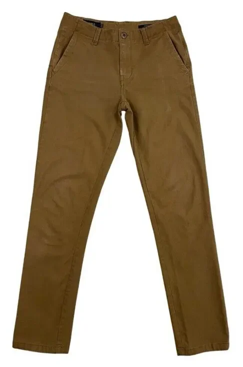 Roark Chino Pants Mens 28 Tan  Porter HD Straight Fit Stretch Travel Outdoor