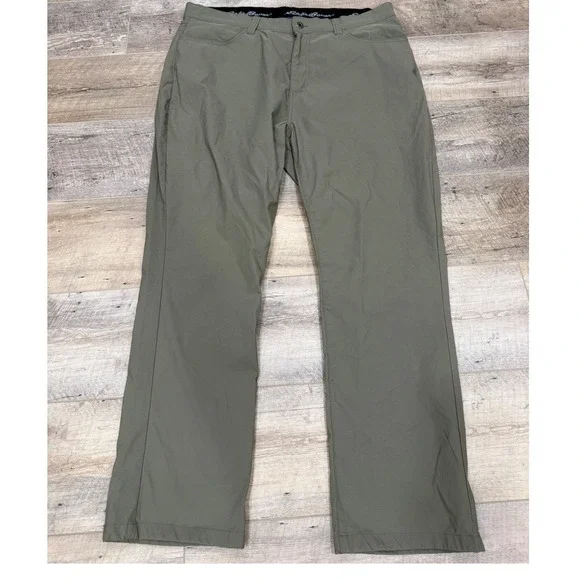 Eddie Bauer Mens Horizon‎ Guide Hiking Pants Olive Green 40x30 Stretch 1225439