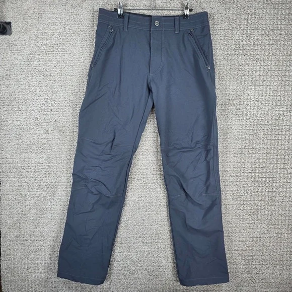 Kuhl Destroyr Mens 32x32 Blue Technical Softshell 4-Way Stretch Hiking Pants