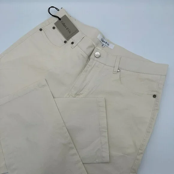 Collars‎ & Co Men's CEO Tech Pull On Stretch Trouser Pants, Stone