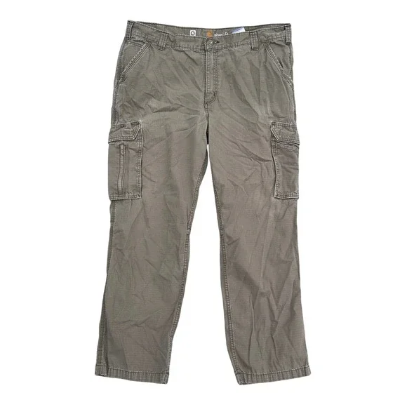 Carhartt Force Relaxed Fit Ripstop Cargo Pants Mens 42x32 Olive Drab