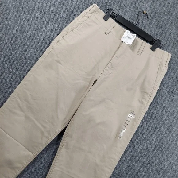 American Eagle Pants Mens Fits 33x32 Beige Loose‎ Lived-In Khakis Flex Stretch