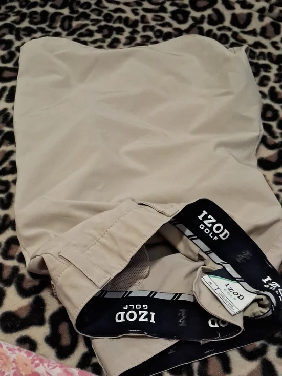 Izod Tan Golf Shorts