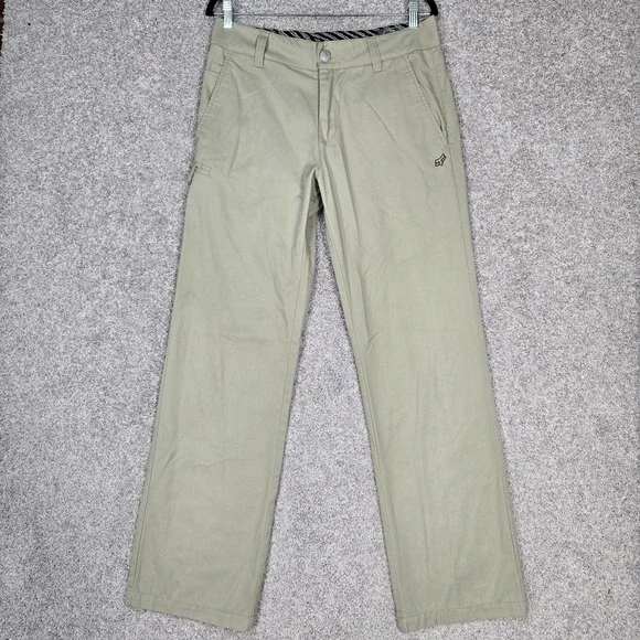 Fox Racing Pants Mens 32x32 Beige khaki tactical tech Chino fox head
