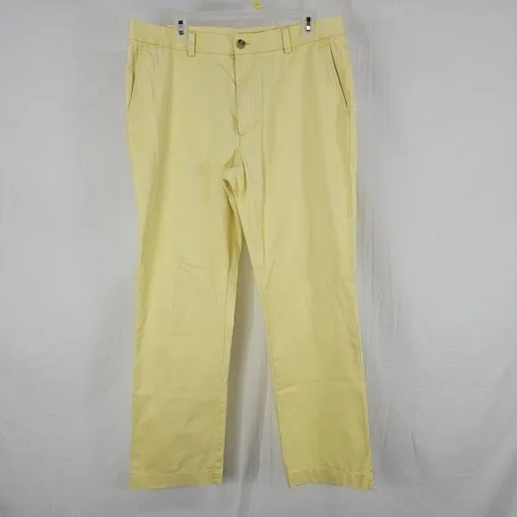 Vineyard Vines Men's Light Yellow Chinos