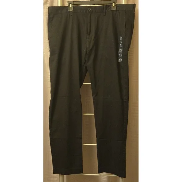 J.Crew Flex Slim Fit Chino Pants Mens 40x32 Black H3167 New With Tags