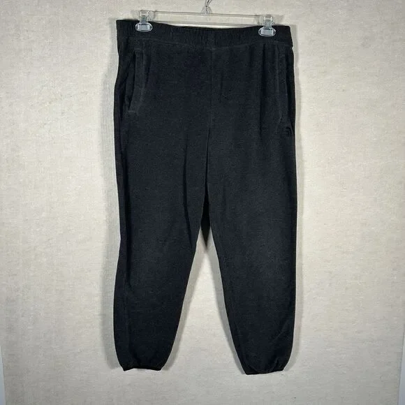 The North Face Fleece Joggers Dark Grey Cuffed Sweatpants Pockets Men’s Large