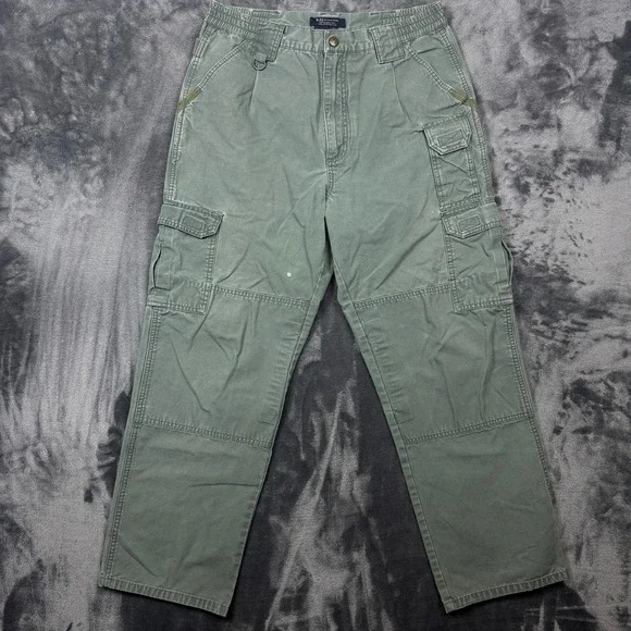 5.11 Tactical Cargo Pants Mens 32x30 Green Good Cotton Canvas Workwear 74251