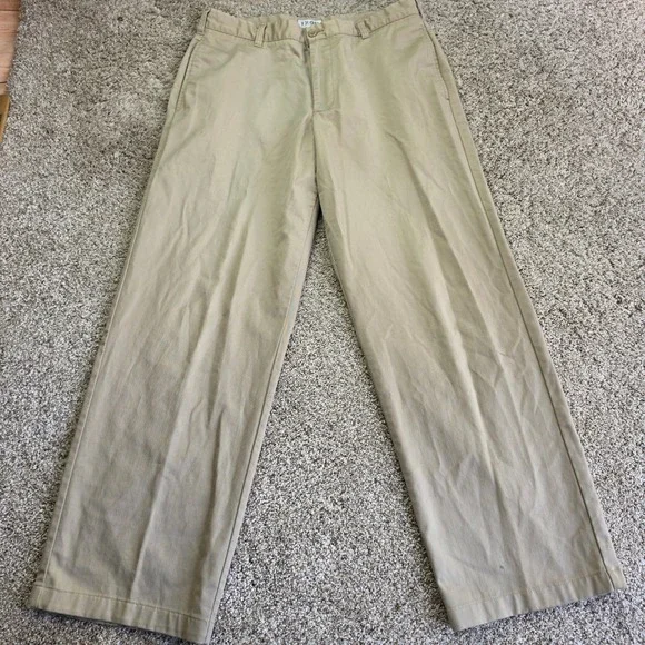 IZOD PerformX Chino Pants Mens 34x32 Tan Khaki Outdoor Casual Lightweight Golf