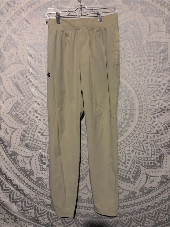 Lightweight Tapered Jogger Active Pants Beige Khaki Small⁠