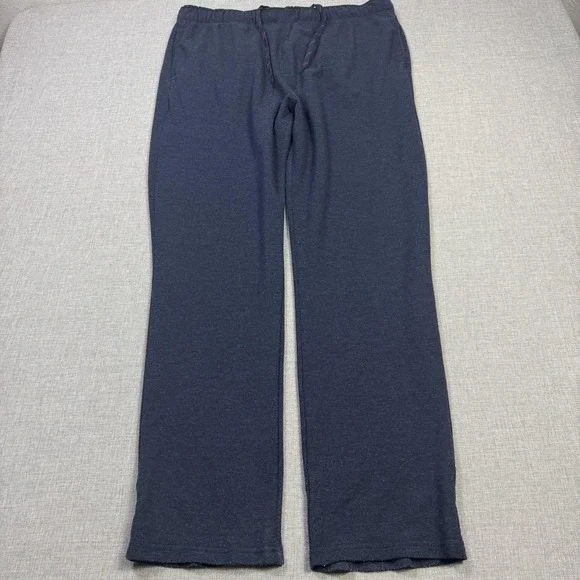 Orvis Sweatpants Pants Mens XL Blue Relaxed Drawstring Jersey Comfort