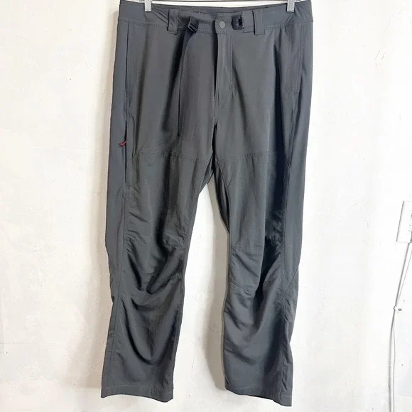 REI Co-op Savanna Trails Pants Mens 38W x 34L Gray Nylon Hiking Fishing Outdoor