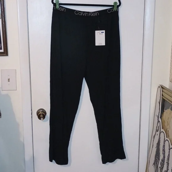 Calvin Klein XL Ultra Soft Modal Pajama Pants Black/ Pockets Brand New