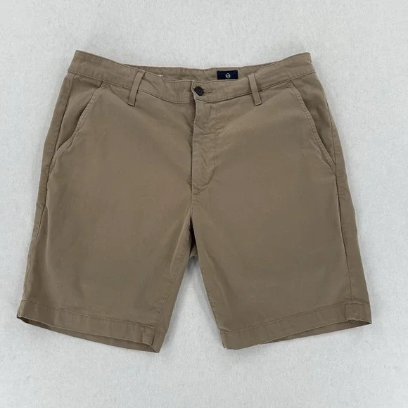 AG The Wanderer Shorts Mens 34R Beige Slim Stretch Chino Khakis Preppy Casual