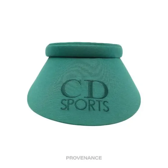 🔴 Christian Dior CD Sports Logo Visor - Green