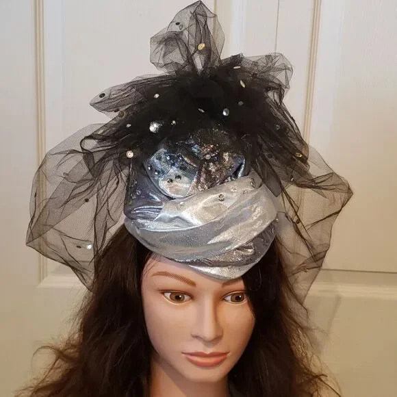 VNTG Whittall & Shon Bejeweled Hat