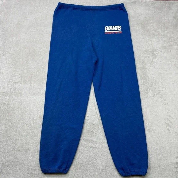 VTG Russell Athletic New York Giants Sweatpants Men Medium Blue Pro Line NFL USA