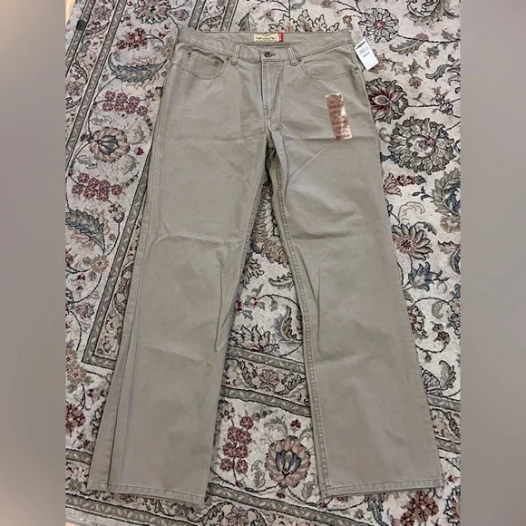 Men's size 34x34- OLD navy bootcut beige pants- new with tags