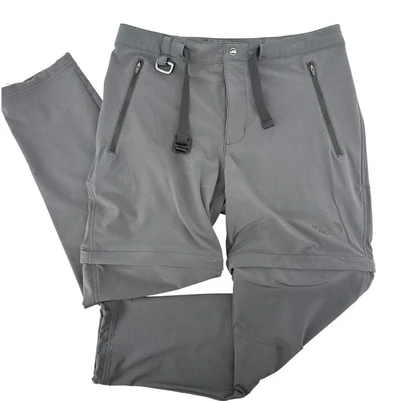 The North Face Paramount Pro FlashDryXD Grey Hiking Pants MensM Lightweight Zip