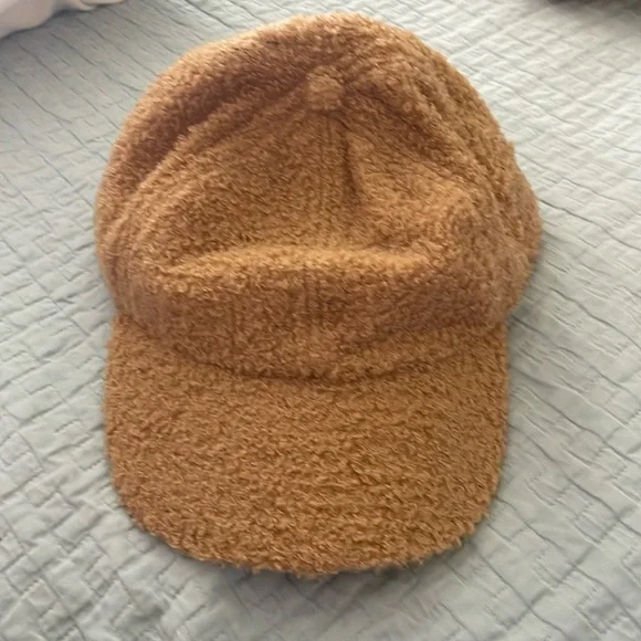 Tan Shearling Hat