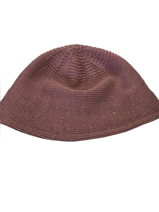 🤎 Nordstrom Rack Mauve Knit Bucket Hat | One Size | Soft Minimalist Boho Sun Ha