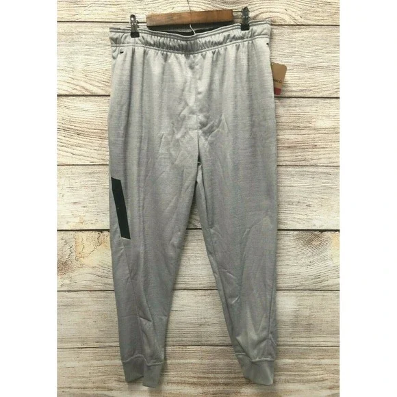 Reebok Jogger Pants Mens Large Sleet Heather Slim Fit Sprint Joggers New